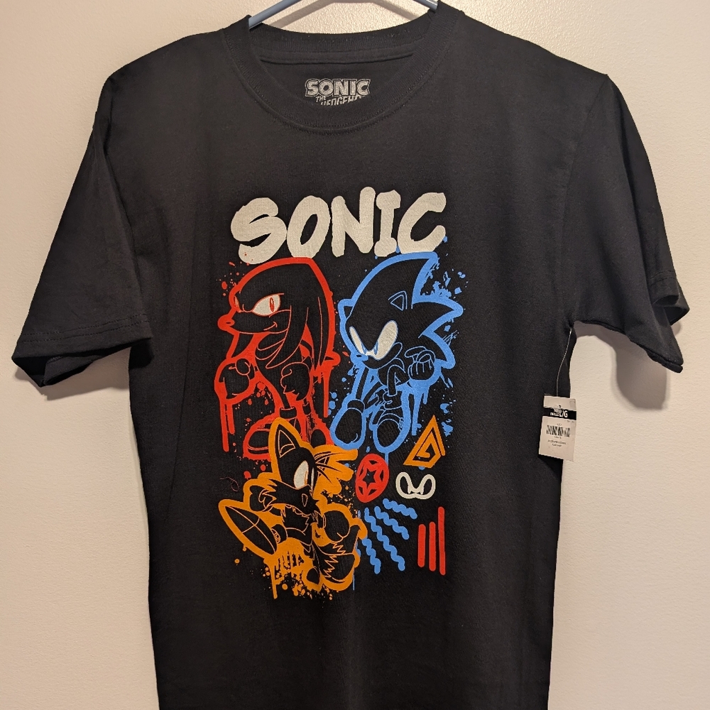 Sonic the Hedgehog Black Short Sleeve Kids Tee